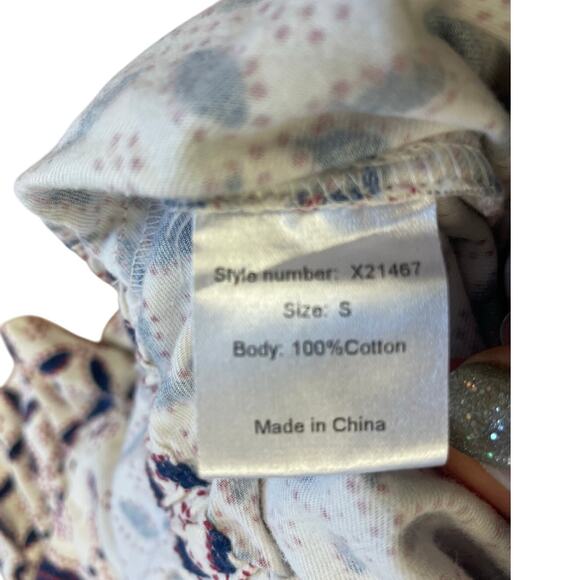 Xirena Liam Sand Castle Block Print Cotton Jumpsuit Size Small - Picture 6 of 7